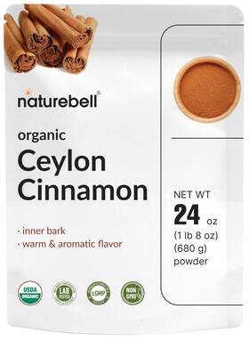 Naturebell 850062082915 Organic Ceylon Cinnamon Powder 24 Oz True Sri Lanka Ounce Pack Of 1