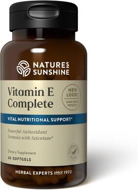 1509 Natures Sunshine Vitamin E Complete With Selenium 60 Softgels Powerful