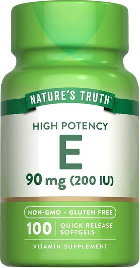 11251 Natures Truth Vitamin E Softgels 200 Iu 100 Non-gmo And Gluten