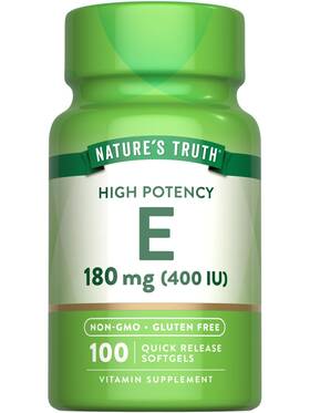 Nt2251a Natures Truth Vitamin E Softgels 400 Iu 180mg 100 Count Pack Of 1 Tan