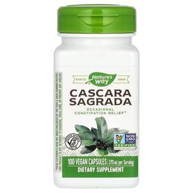 113004 Natures Way Cascara Sagrada Bark - 100 Vegan Capsules