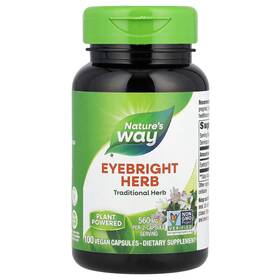 125007 Natures Way Eyebright Herb - 100 Vegan Capsules