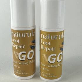 Naturulz 858801002767 Qty 2 - Go Roll-on Foot Leg Diabetic Repair All Natural Thearapeutic