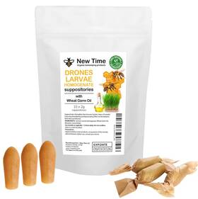 Supp2 New Time Drones Larvae Homogenate Suppositories 10 Pcs. For Men And Women Bee Apilarnil