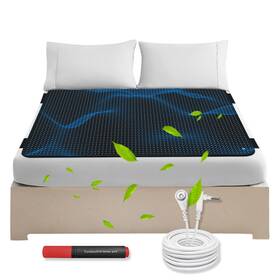 Nhidku 762744006846 Grounding Mat For Bed 54 78 In Anti-slp Pad Pu Leather King S