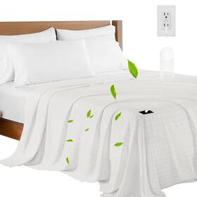 Nhidku 765015434263 Grounding Sheets King Size Flat 20% Silver For Bed Sleeping