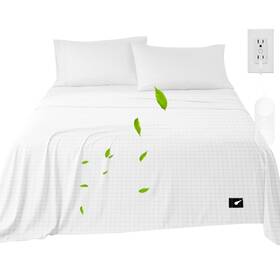 Nhidku 765015434270 Organic Grounding Sheet 10% Silver For Bed Sleeping Therapy Cotton Wellness