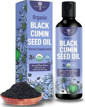 Nourishing Nutrients Llc 445013866817 Organic Black Cumin Seed Oil-usda-cold Pressed Up To 6x Stronger Thymoquinone