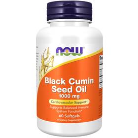 30733739017117 Now Foods 60 Count Black Cumin Seed Oil Capsules Immune And Cardiovascular Support