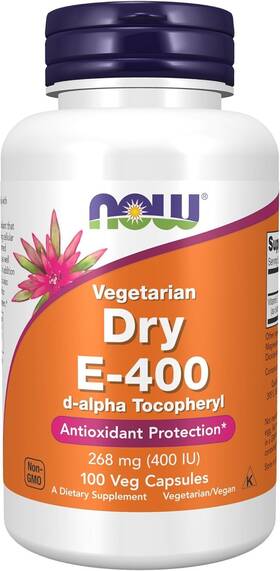 E-400 Now Foods 733739008503 Supplements Vitamin Iu D-alpha Tocopheryl Dry Antioxidant