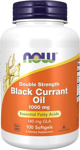 Now Foods 733739017178 Supplements Black Currant Oil 1000 Mg Double Strength With 140mg