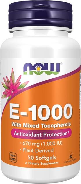 Now Foods 884939799385 Supplements Vitamin E-1 000 Iu Mixed 50 Count Pack Of 1