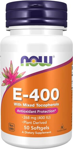 P28628 Now Foods Supplements Vitamin E-400 Iu Mixed 50 Count Pack Of 1