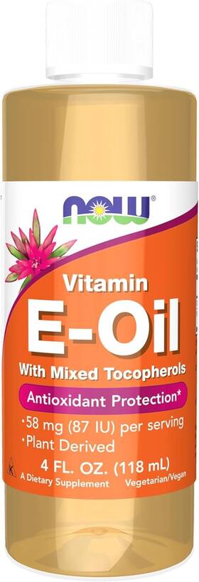 P29927 Now Foods Supplements Natural Vitamin E-oil 4 Fl Oz Pack Of 1 Amber