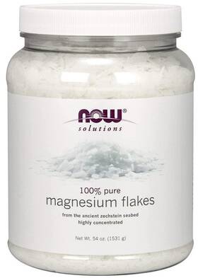 N7738 Now Solutions - Magnesium Flakes 100% Pure 54 Oz 1531 G By