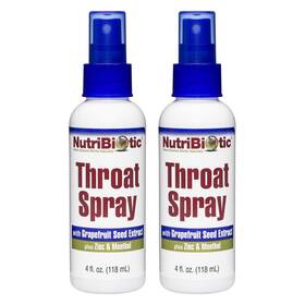 1016t Nutribiotic Throat Spray Twin Pack Of 2 Gse Zinc And Menthol