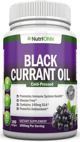 Nutrionn 787639337515 Black Currant Oil - 1000 Mg 180 Softgels Cold-pressed Pure