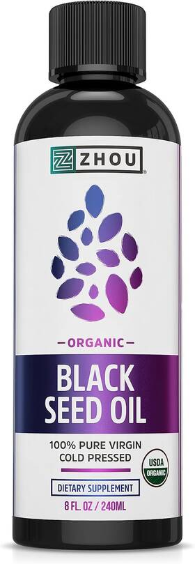 9187527 Nutrition Organic Black Seed Oil - Cumin Cold Pressed Nigella Sativa Pure