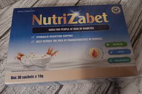 2027 Nutrizabet 938540034006 Dietary Supplement One Box 30 Packets X 10g Each Exp 2/3/2027