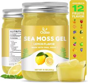 Oalse 641241265005 Real Sea Moss Gel With Irish Immune Digestive Support 15oz Lemon Nov 25