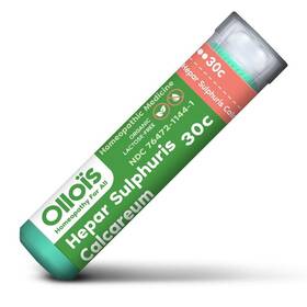 Ollois Homeopathics 855717003390 Organic Lactose Free Hepar Sulphuris Calcareum 30c 80 Pellet