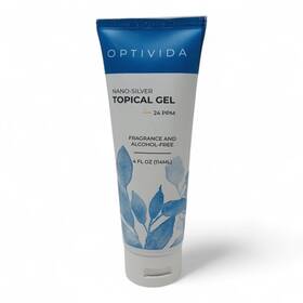 Optivida 850008987045 Nano-silver Topical Gel 24ppm 4 Fl Oz Tube Silver Solution