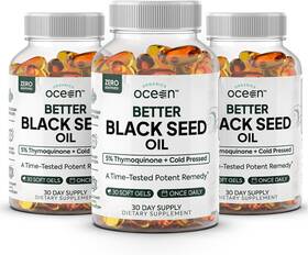 Organics Ocean 726084532151 Better Black Seed Oil Cold Pressed - Pure Nigella Sativa For