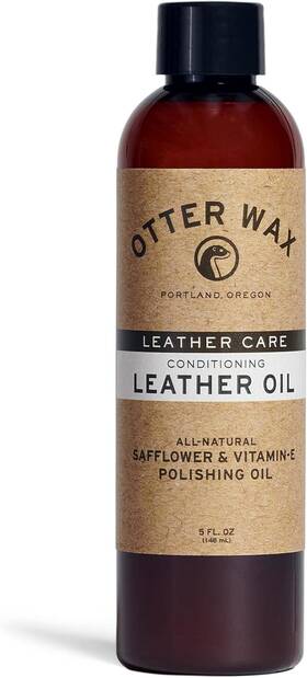 0017 Otter Wax All-natural Leather Conditioning Oil - 5oz For Furniture And Gear