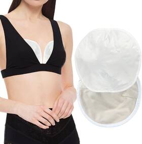 Oumeiben 445038259250 2pcs Castor Oil Breast Pack Wrap -reusable Organic Compress Pads Less