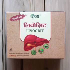 Patanjali 904049101198 Divya Livogrit 60 Tablets 3-5 Day Shipping