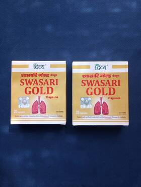 Patanjali 904049101457 2 Pack Fast Shipping From Usa. Swasari Gold 20 Capsules