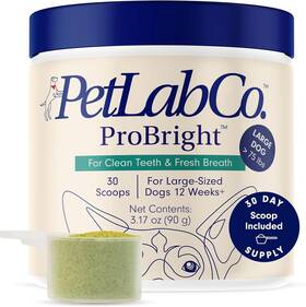 Petlab Co. 810090680637 Probright Dental Powder - Targets Tartar And Bad Breath For Large Dogs