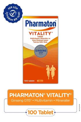Pharmaton 011091109140 Vitality 100 Capsules Energy Focus And Daily Multivitamin Support