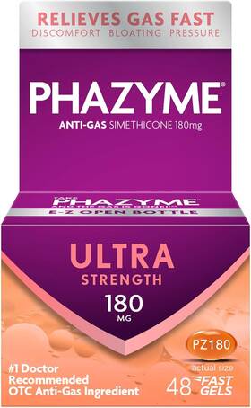 P18049 Phazyme Ultra Strength Gas And Bloating Relief Works In 48 Count Pack Of 1