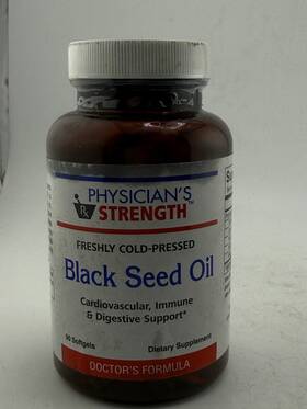 2028 Physicians Strength 850032454124 Black Seed Oil Gelcaps - 90 Softgels 4/2028