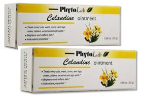 Phytolab 177200197013 2 X Celandine Ointment 0.88 Oz 25 G All Natural Packs