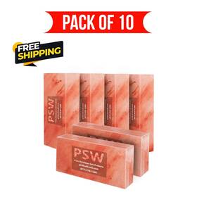 Psw-sb-10 Pink Sallt Wall Himalayan Salt Bricks - And Tiles 8x4x2 Pack Of 10 For Spa Sauna