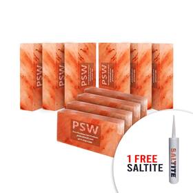 Sk-hsb-20 Pink Salt Bricks Himalayan 8x4x2 Pack Of 20 With Free Glue For Home Improvements