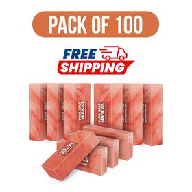 Sk-psb-sb-100 Pink Salt Bricks Himalayan Size 8x4x2 Pack Of 100 For Spa And Sauna