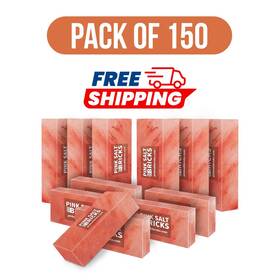 Sk-psb-sb-150 Pink Salt Bricks Himalayan 8x4x2 Pack Of 150 For Home D Cor Spa Saunas And Rooms