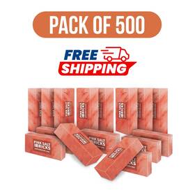Sk-psb-sb-500 Pink Salt Bricks - Bulk 500 Pack Himalayan Size 8x4x2 For Spa Sauna