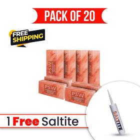 Psw-sb-20 Pink Salt Wall Himalayan Bricks 8x4x2 20pack Free Glue For Spa And Sauna