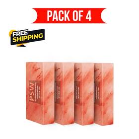 Psw-sb-4 Pink Salt Wall Himalayan Bricks 8x4x2 Pack Of 4 For Spa Sauna And Home Decoration