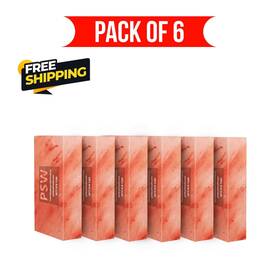 Psw-sb-6 Pink Salt Wall Himalayan Bricks 8x4x2 Pack Of 6 For Spa And Sauna Walls -