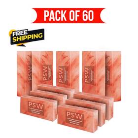 Psw-sb-60 Pink Salt Wall Bricks Himalayan Pack Of 60 Size 8x4x2 For Home Improvement
