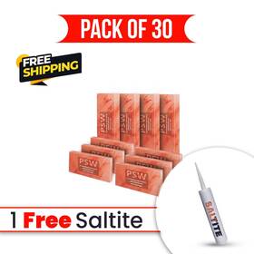 Psw-st-g-30 Pink Salt Wall Himalayan Tiles 8x4x1 Pack Of 30 With Free Glue For And Spa