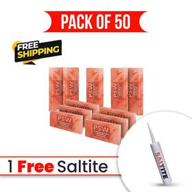 Psw-st-g-50 Pink Salt Wall Himalayan Tiles 8x4x1 Pack Of 50 With Free Glue - For And Spa