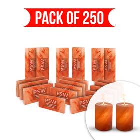 Skc-st-250-sc-2 Pink Salt Wall Himalayan Bricks 8x4x1 Pack Of 250 With Free 2 Candles Build