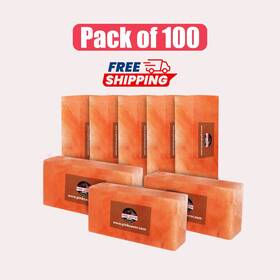 Ps-sb-100 Pink Savor Himalayan Salt Bricks 8x4x2 Pack Of 100 Bulk Blocks For Spa Sauna Wall