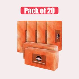 Psb-10 Pink Savor Himalayan Salt Bricks 8x4x2 Pack Of 20 For Spa Sauna Walls And Home Decoration